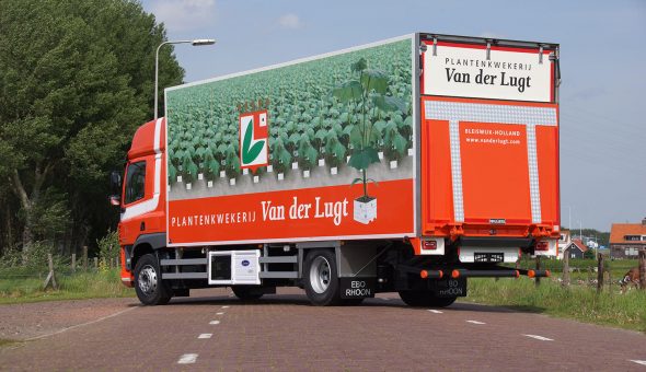 Geconditioneerde opbouw gebouwd op een DAF truck