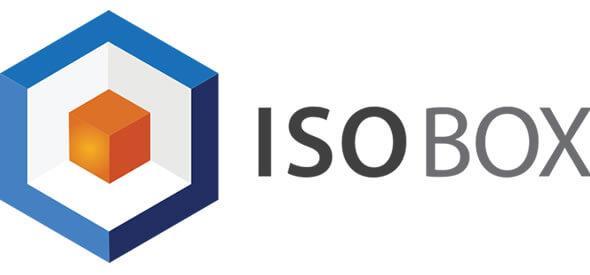 Logo Isobox srl., a company which manufactures isothermal boxes destined for refrigerated freight transport