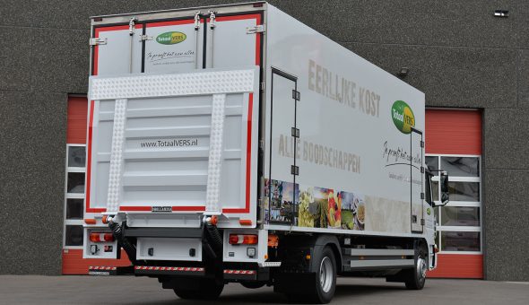 Multitemp truck opbouw voor Totaalvers met koelvries carrosserie