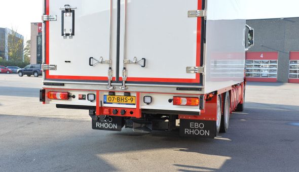 Geconditioneerde carrosserie opgebouwd op Mercedes Actros motorwagen