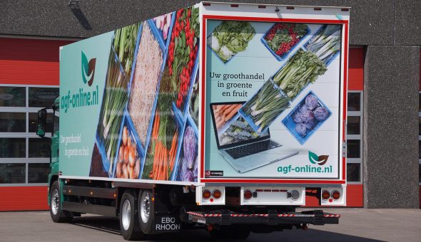 Isotherm truck opbouw voor groente en fruit transport van der Mey Barendrecht
