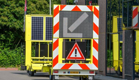 BAM Infra voorziet drie full-color tekstwagens via Traffic Fleet van real-time reistijd