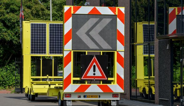 BAM Infra voorziet drie full-color tekstwagens via Traffic Fleet van real-time reistijd