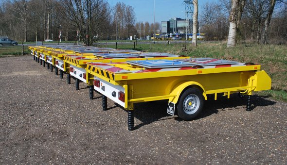 Vluchtstrookwagen met uitgrebreide bordenboeken geleverd aan de provincie Friesland