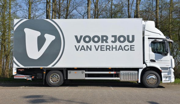 Koelvries opbouw voor Verhage op Mercedes Antos