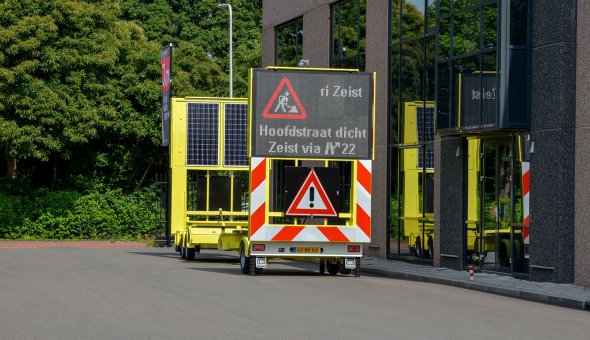 BAM Infra voorziet drie full-color tekstwagens via Traffic Fleet van real-time reistijd