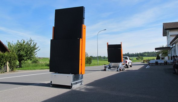 De eerste set Totems geleverd aan onze Zwitserse dealer Zbinden Posieux