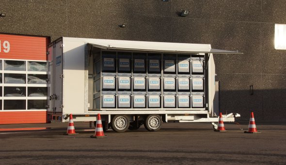 Tandemasser maatwerk aanhangwagen gebouwd voor Reym Industrial Services