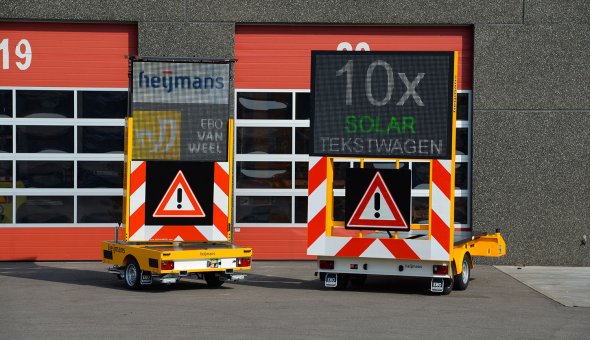 Heijmans Materieelbeheer investeert in tien solar tekstwagens