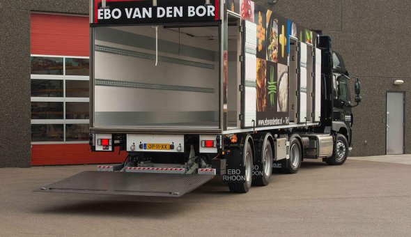 Koelvries oplegger met drie compartimenten voor EBO van der Bor