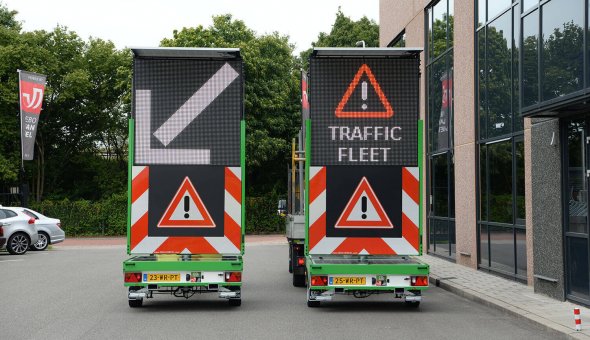 Tekstkar geleverd aan Vevon met matrixboard van Swarco