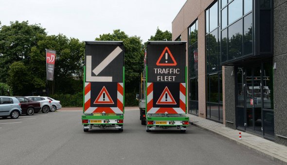 Tekstkar geleverd aan Vevon met matrixboard van Swarco