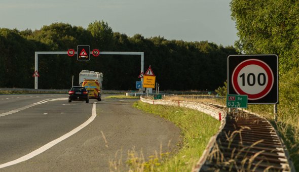 Tijdelijke rijstrooksignalering - TRS voor Traffic & More groot onderhoud Afsluitdijk