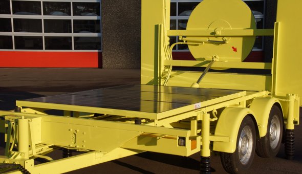 Gebruikte pijlwagen actiewagen solar ombouw occasion