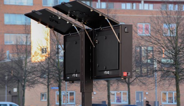 Solar tekstkar kopen met full colour LED-display en zonnepanelen