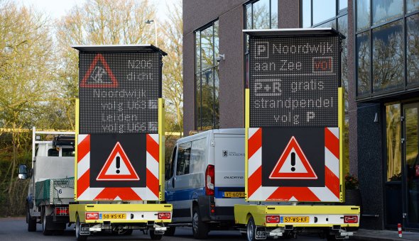 2x Solar Tekstwagen voor de Gemeente Noordwijk