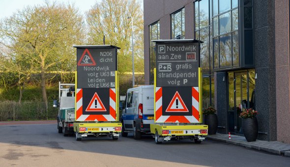 2x Solar Tekstwagen voor de Gemeente Noordwijk