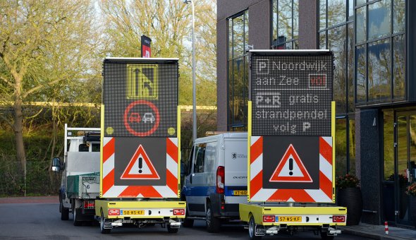 2x Solar Tekstwagen voor de Gemeente Noordwijk