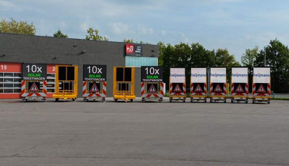 Heijmans Materieelbeheer investeert in tien solar tekstwagens