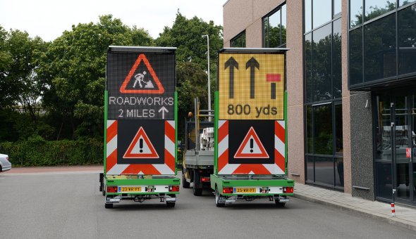 Tekstkar geleverd aan Vevon met matrixboard van Swarco