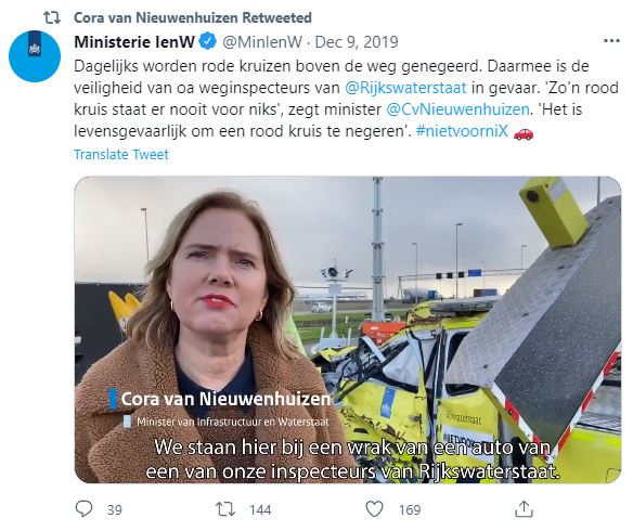 Cora van Nieuwenhuizen over het grote aantal ongelukken met WIS-voertuigen