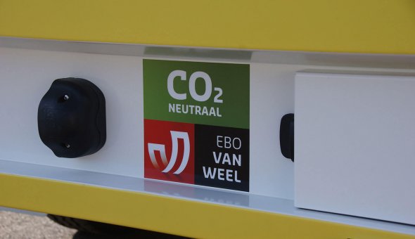 CO2 neutral VMS-trailer equiped with solar energy and controlled via Traffic Fleet