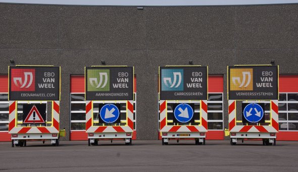 City counsel Amsterdam invest in four full-colour VMS-trailer wit 112x80 pixels