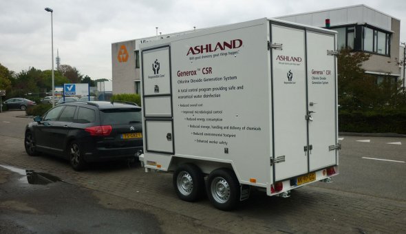 Custom build twin axle box van trailer with customs options for Ashland