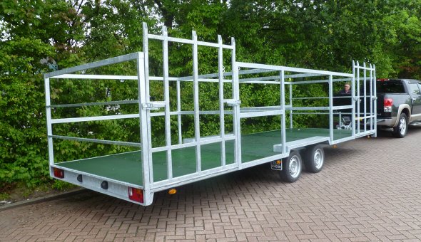Custom built trailer such as box van trailers with plywood panels