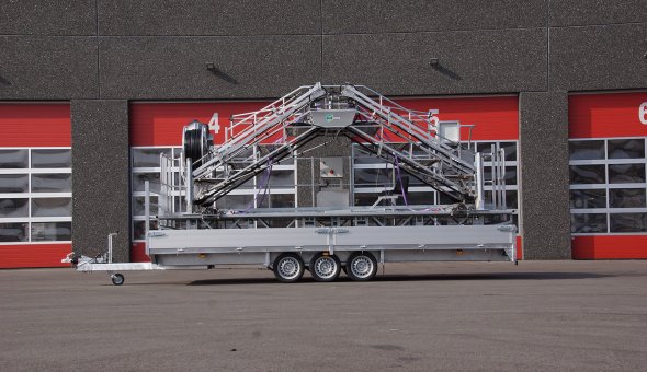 Custom made open trailer build according to the wished of the clients