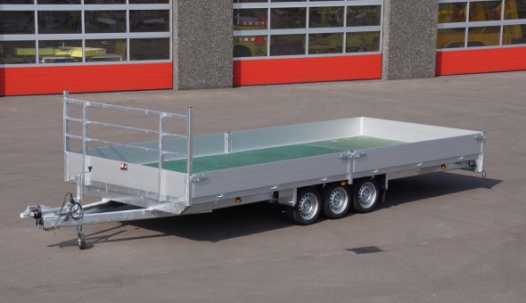 Custom made open trailer build according to the wished of the clients