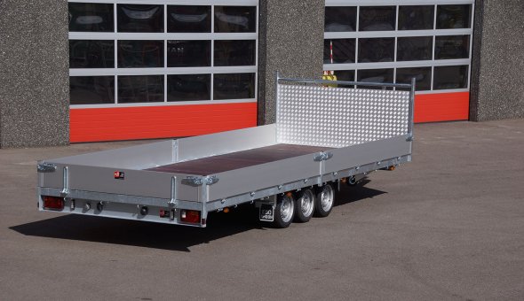Custom made open trailer build according to the wished of the clients
