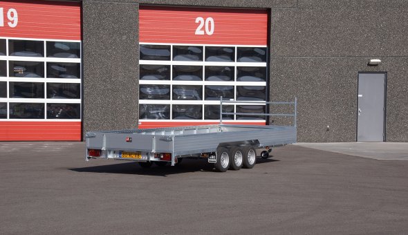 Custom made trailers used as transporter