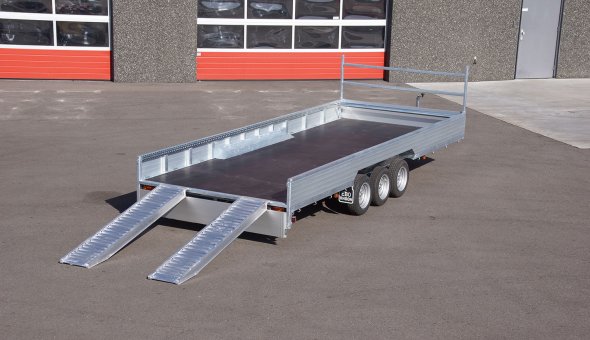 Custom made trailers used as transporter