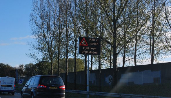 Fixed VMS sign for Provincie Gelderland and Provincie Overijssel