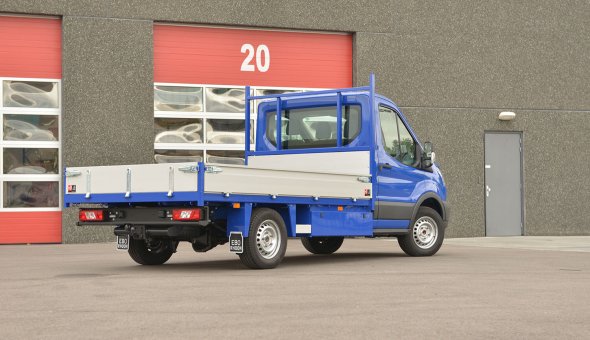 Heavy Duty platform truck bodies with alumium sides and hardwood