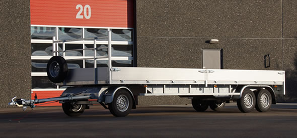 Strong and durable bogie trailer destined for heavy duty usage