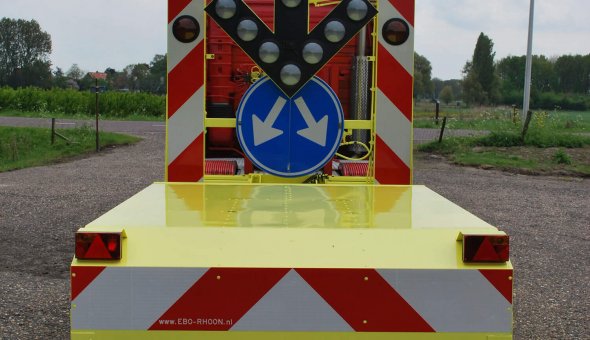 TMA truck with arrow warning LED for BUKO Infrasupport