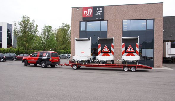 Transport the VMS-trailer with ease, convenient for urban areas