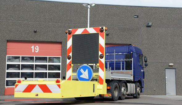 Truck Mounted Attenuator 100K delivered to BAM INfra with Swarco LED-display for better visability