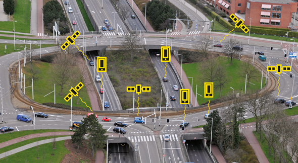 Dynamic travel time information based on Floating Car Data and Google traffic information