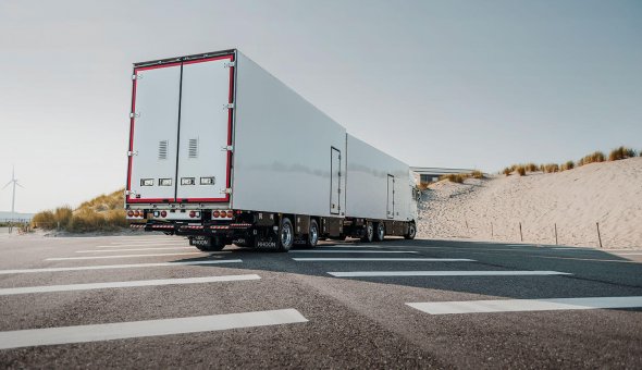 Flower transport insulated super lorry LHV on DAF XF for Varia Vert