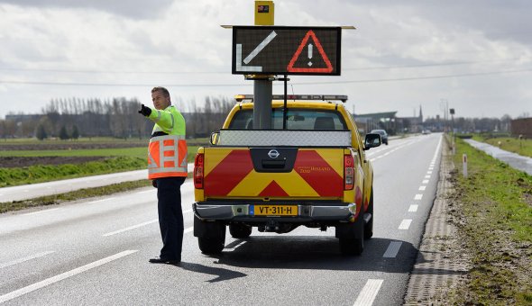 Road supervisor vehicles for the Province of South Holland equipped with Autodrips of EBO van Weel
