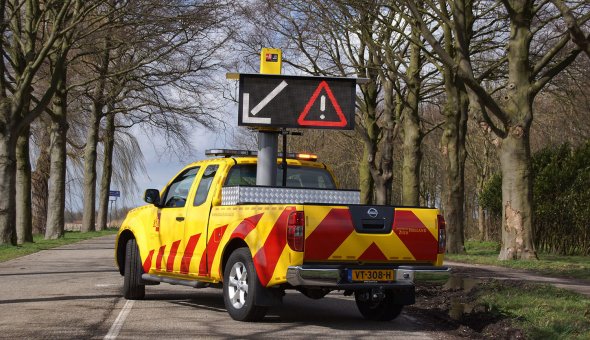 Road supervisor vehicles for the Province of South Holland equipped with Autodrips of EBO van Weel