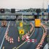 Traffic jam information projected onto VMS-trailers of Heijmans