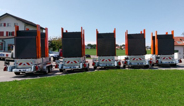 34x Totems to make road closures safer for road workers